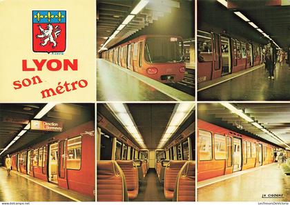 [-5%] FRANCE - Lyon - Metro - Multivues - Rames - Quais - Intérieurs - Stations - Panneaux - Lumières - Animé - Carte Po