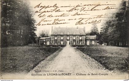 CPA Environs de Lyons la Foret Chateau de Saint Crespin