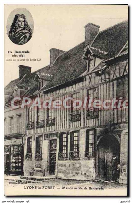 CPA Lyons La Foret Maison Natale De Benserade