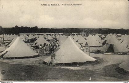 CPA Militaria Mailly le Camp Vue d'un campement