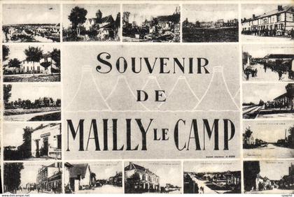 CPA Souvenir De Mailly Le Camp Militaria