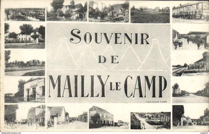 CPA Souvenir De Mailly Le Camp Militaria