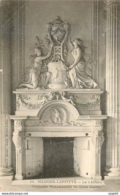 CPA Maisons Laffitte Le chateau cheminee Monumentale de Gilles Guerin