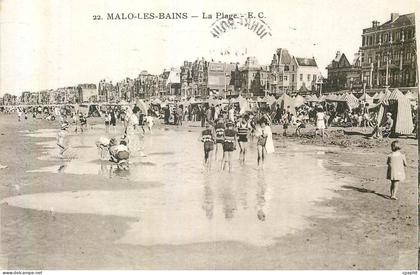 CPA Malo les Bains La Plage