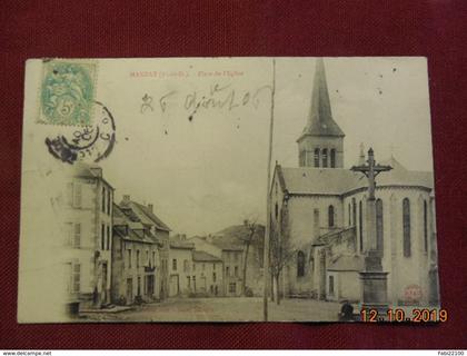 CPA - Manzat - Place de l'Eglise