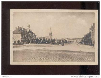 marcoing la place & l'hôtel de ville édit.combier belle carte