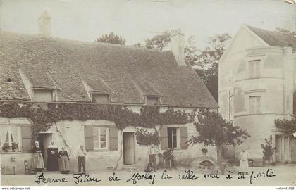MARLY la VILLE -carte photo de ferme