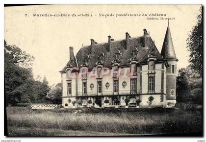 CPA Marolles En Brie Facade Posterieure Du Chateau