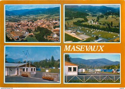 CPM Masevaux Haut Rhin Vue aerienne Vue aerienne camping Entree camping camping municipal