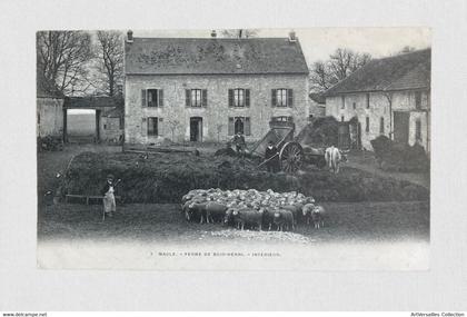 CPA Maule - Berger et ses moutons devant sa ferme - Voyagée