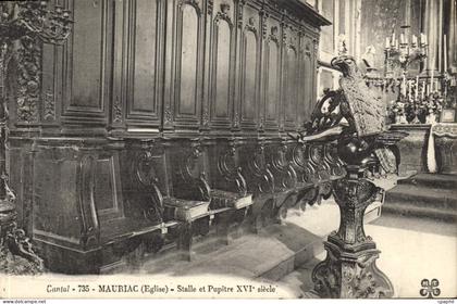 CPA Cantal Mauriac Eglise Stalle et Pupitre XVI siecle