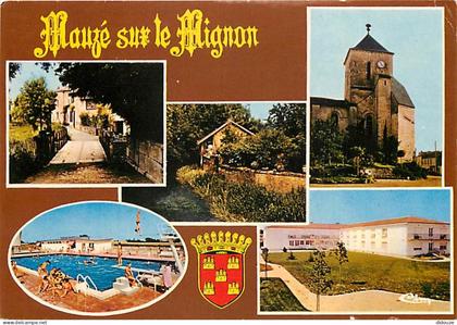 Carte Postale - 79 - Mauzé sur le Mignon - Multivues - Blasons - Piscine - CPM - Voir Scans Recto-Verso - Poscard - Cart