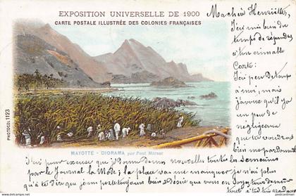 Mayotte - Diorama par Paul Marsac réalisé our l'Expositon Universelle de Paris en 1900 - Ed. Photocol 1123