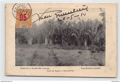 MAYOTTE - Forêt de Raphia - Ed. Société des Comores