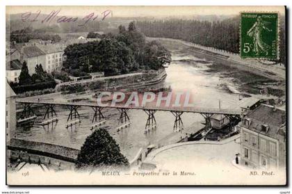 Meaux - Perspective sur la Marne CPA