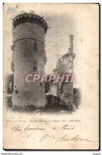 CPA Mehun sur Yevre Ancien Chateau de Charles