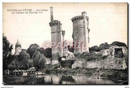 CPA Mehun sur Yevre Les ruines du chateau de Charles VII