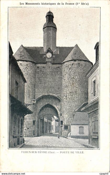 CPA MEHUN-sur-YEVRE porte de ville