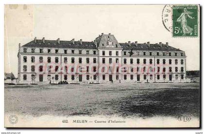 CPA Melun Caserne d'Infanterie