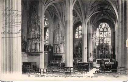 Melun - Eglise Saint Aspais - CPA