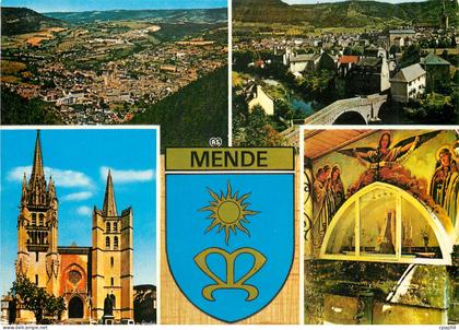 CPM Mende Lozere Vue generale et Pont Notre Dame