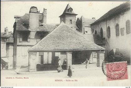 LOZERE : Mende, Halle au Blé, Carte pas Courante...