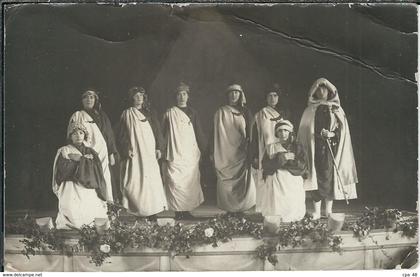 LOZERE : Mende, Représentation Théatrale, RARE Carte- Photo, (Photographie Martin, Mende)