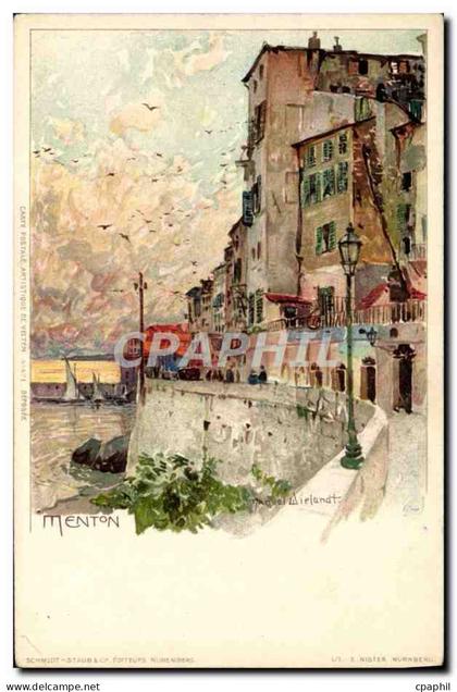 CPA Illustrateur Menton