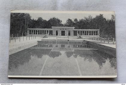 Cpsm 1950, Méréville, piscine de l'USM, les cabines, Essonne 91