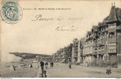 CPA Mers les Bains Les le Boulevard