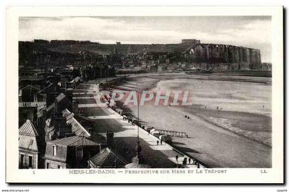 CPA Mers les Bains Perspective sur Mers et le Treport