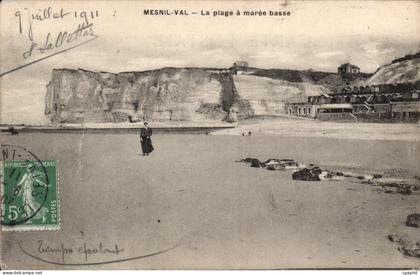 CPA Mesnil Val La Plage A Maree Basse
