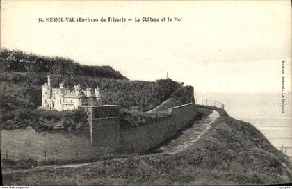 CPA Mesnil Val Le Chateau et la Mer