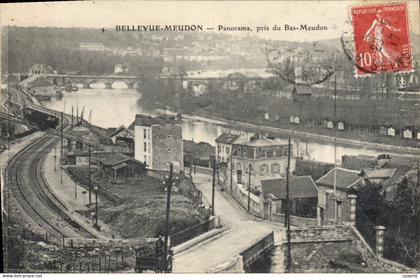 CPA Bellevue Meudon Panorama Pris Du Bas Meudon