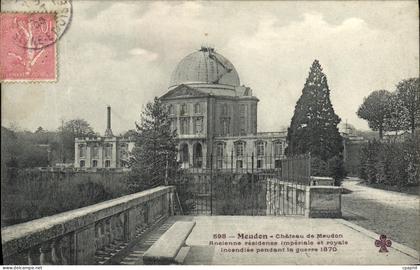 CPA Meudon chateau de Meudon Observatoire Ancienne residence imperiale et royale