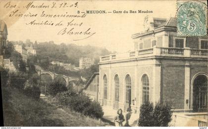 CPA Meudon Gare du Bas Meudon