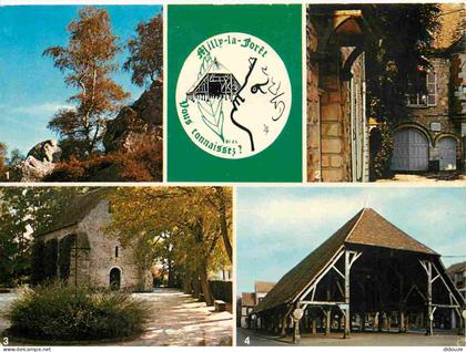 Carte Postale - 91 - Milly-la-forêt - Multivues - Forêt de fontainebleau le coquibus la maison de jean cocteau chapelle