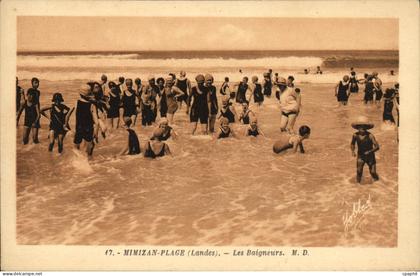 CPA Mimizan Plage Les Baigneurs