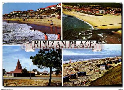 CPSM Mimizan Plage de gauche a drote Vue Generale