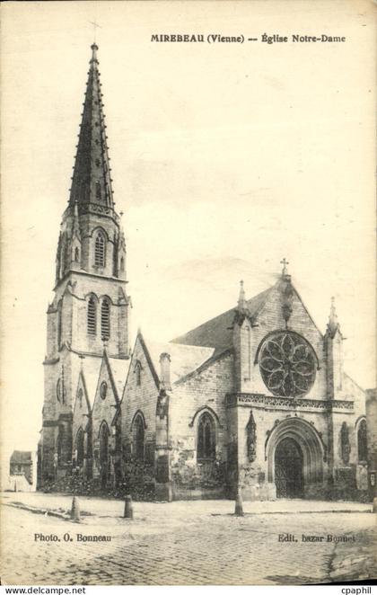 CPA Mirebeau Eglise Notre Dame