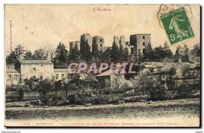 Mirepoix CPA Vue d'ensemble des belles ruines du chateau de Lagarde