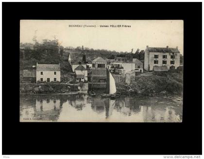 29 - MOËLAN-SUR-MER - BRIGNEAU - Usines PELLIER - avis de passage