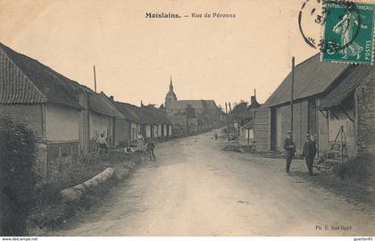 ( CPA 80 ) MOISLAINS  /  Rue de Péronne -