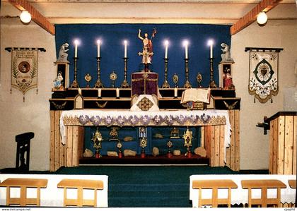 CPM Chapelle Saint Jean Baptiste Molieres sur Ceze Maitre Autel