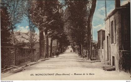 CPA MONCOUTANT Avenue de la Gare (1141443)
