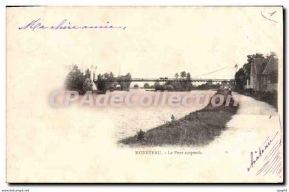 CPA Moneteau Le Pont suspendu