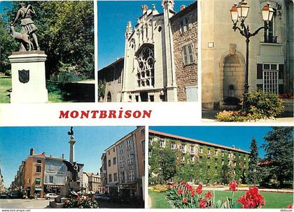 Carte Postale - 42 - Montbrison - Multivues - Fleurs - Flamme Postale de Montbrison - CPM - Voir Scans Recto-Verso - Pos