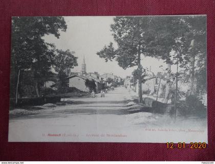 CPA - Montech - Arrivée de Mautauban