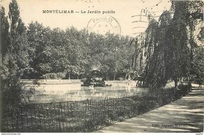CPA Montelimar le jardin public