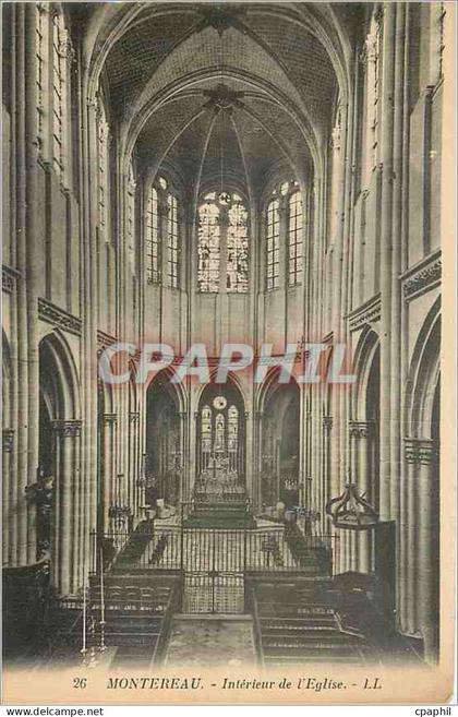CPA Montereau Interieur de l'Eglise